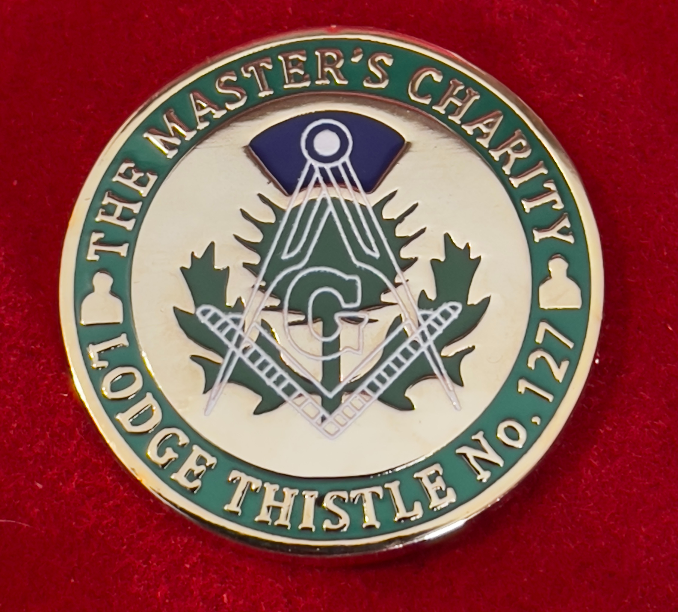 Lodge Thistle 127 Master's Charity Token